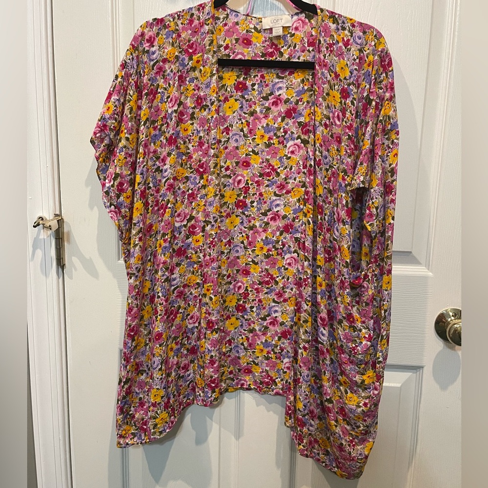 LOFT Floral Duster
